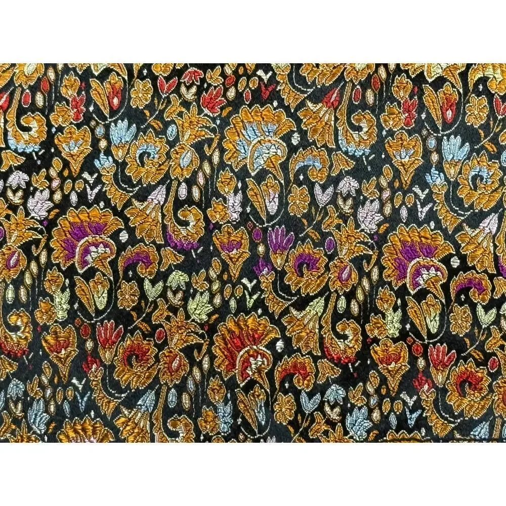 Women's Coldwater Creek Metallic Brocade Floral LS M Button Blazer Jacket - Picture 6 of 6